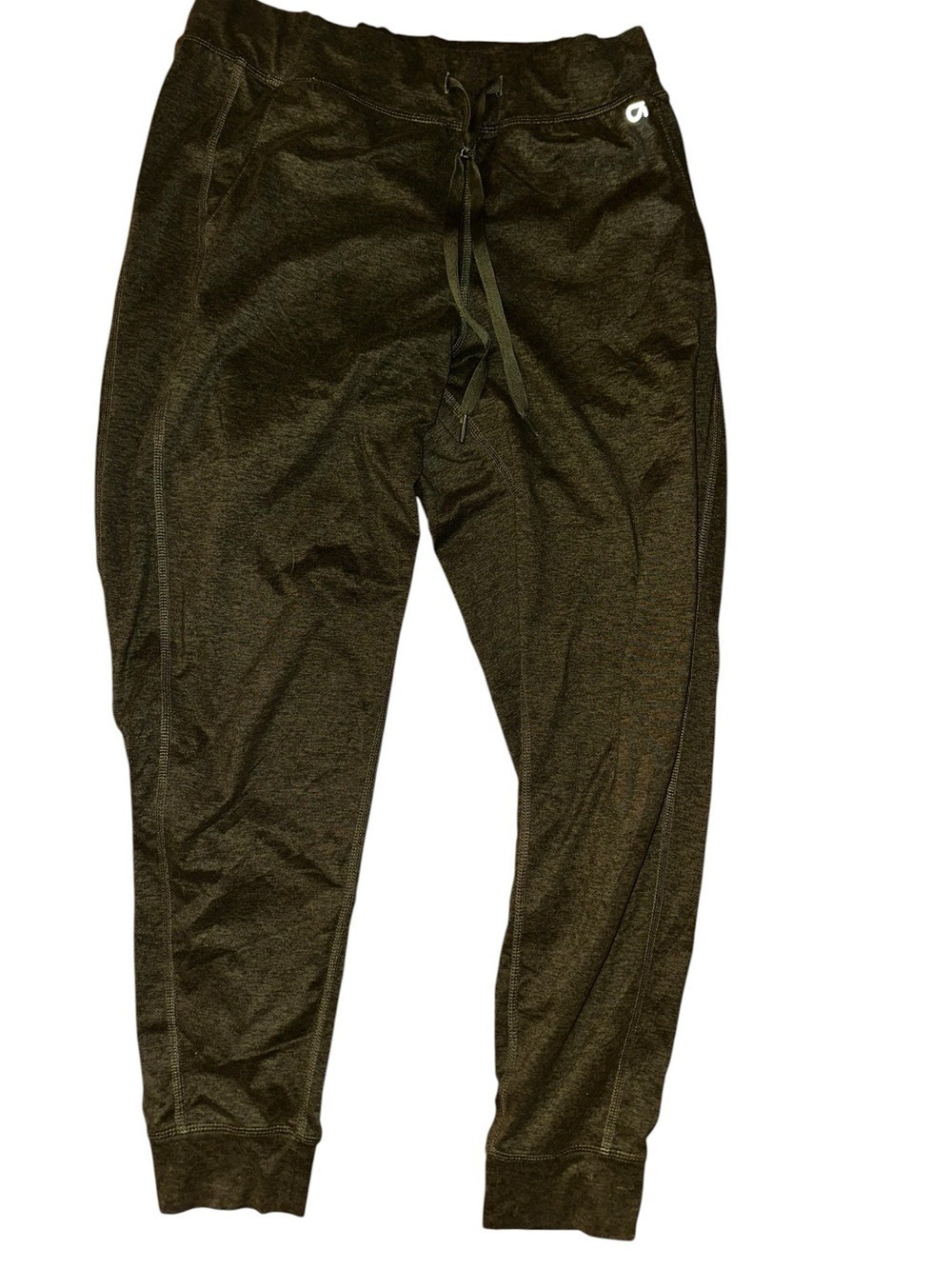 GapFit Brushed Tech Jersey Joggers Dark Olive Loungewear Workout Small - Picture 5 of 9